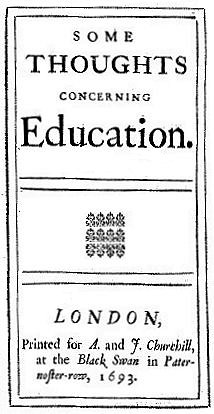 Pensées sur l'éducation — page de titre