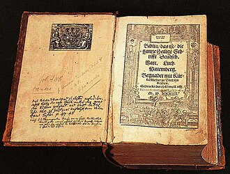 Bible de Luther — page de titre