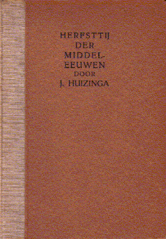 L'Automne du Moyen Âge — page de titre
