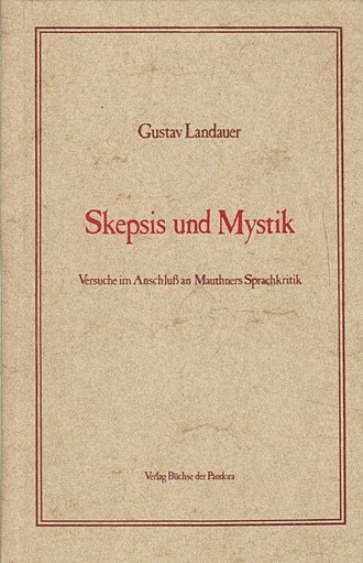 Skepticism and Mysticism — page de titre
