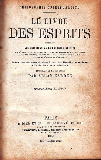 Le Livre des Esprits — page de titre
