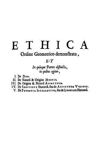 Éthique — page de titre