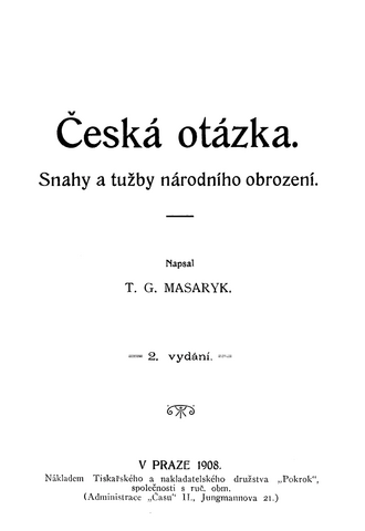 Česká otázka — page de titre