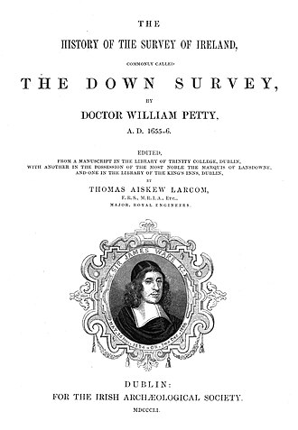 History of the Down Survey — page de titre