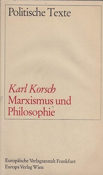 Marxisme et philosophie — page de titre