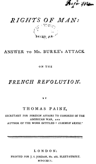 Droits de l’homme — page de titre