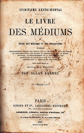 Le Livre des médiums — page de titre