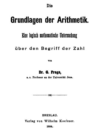 Les Fondements de l'arithmétique — page de titre