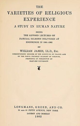 The Varieties of Religious Experience — page de titre