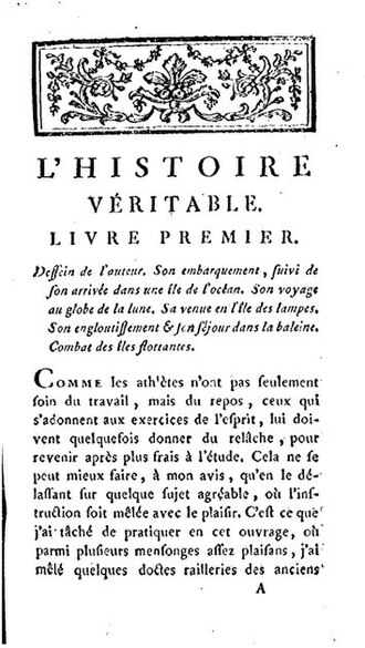 Histoires vraies — page de titre