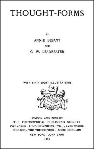 Thought-Forms: A Record of Clairvoyant Investigation — page de titre