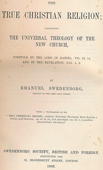 La vraie religion chrétienne — page de titre