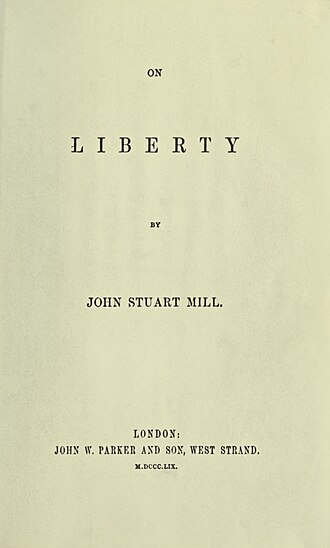 De la liberté — page de titre