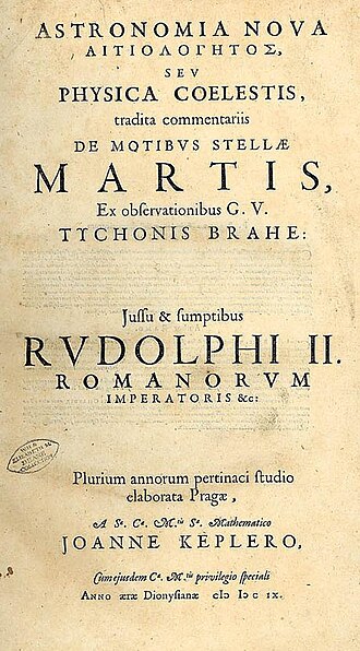 Astronomia nova — page de titre