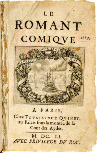 Le Roman comique — page de titre
