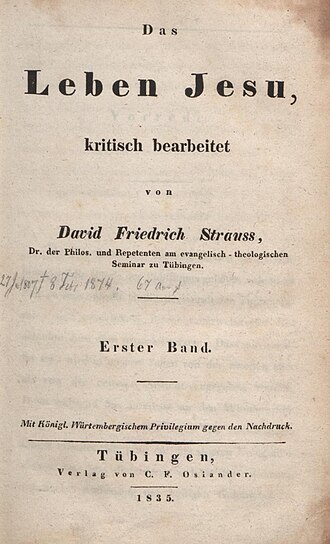 Das Leben Jesu — page de titre
