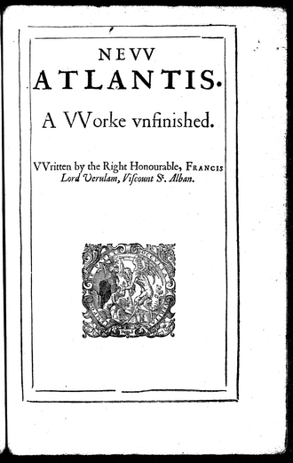 La Nouvelle Atlantide — page de titre