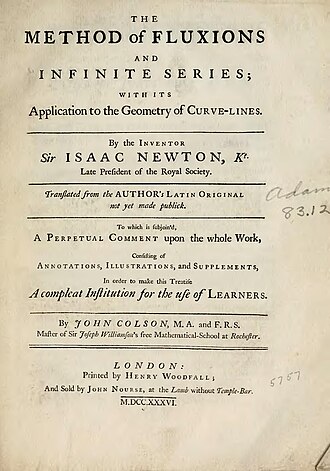 Fluxion — page de titre