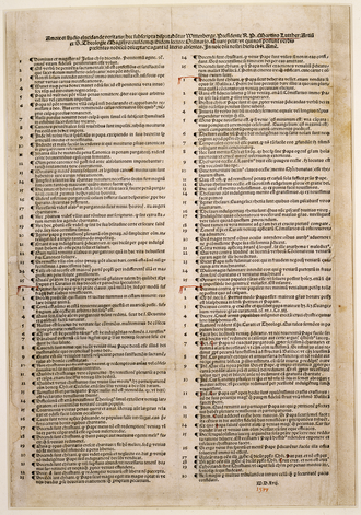 95 thèses — page de titre