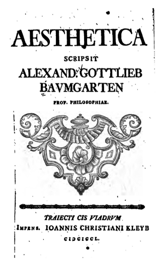 Esthétique — page de titre