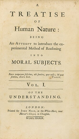 Traité de la nature humaine — page de titre