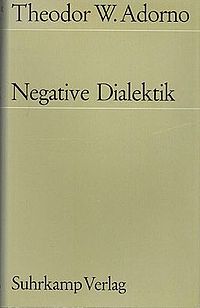 Dialectique négative — page de titre