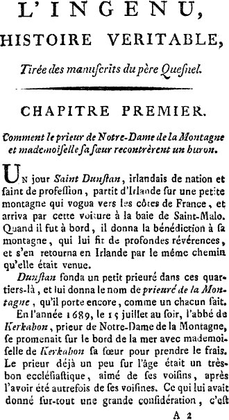 L'Ingénu — page de titre
