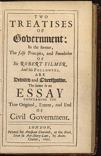 Traité du gouvernement civil — page de titre