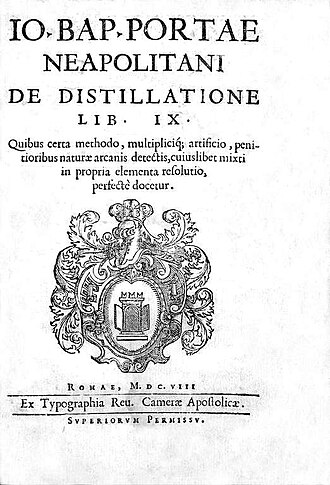 De distillatione libri IX — page de titre