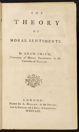 Théorie des sentiments moraux — page de titre