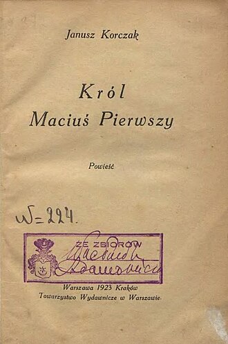 Le Roi Mathias Ier — page de titre