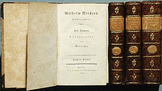 Les Années d'apprentissage de Wilhelm Meister — page de titre