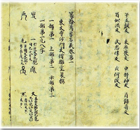 Tenrei Banshō Meigi — page de titre
