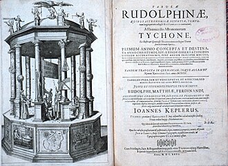 Tables rudolphines — page de titre