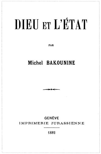 Dieu et l’État — page de titre