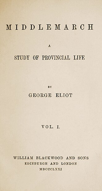 Middlemarch — page de titre