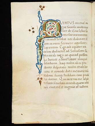 Laelius de amicitia — page de titre
