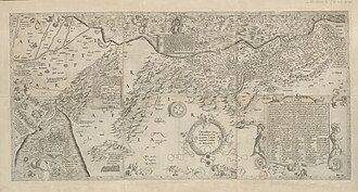 Carte de la Palestine de 1537 par Mercator — page de titre
