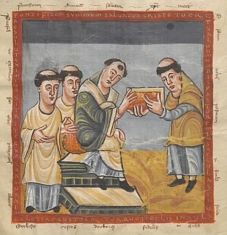 Liber de laudibus Sanctae Crucis — page de titre