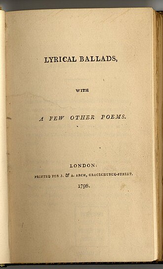 Lyrical Ballads — page de titre