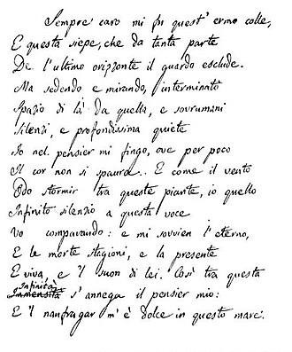 L'Infini — page de titre