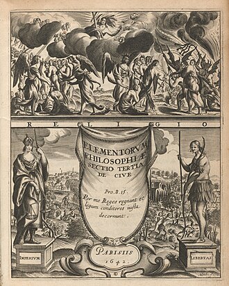 De Cive — page de titre