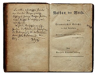 Nathan le Sage — page de titre