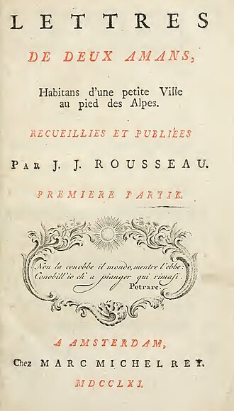 Julie ou la Nouvelle Héloïse — page de titre