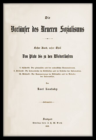 Forerunners of Modern Socialism — page de titre
