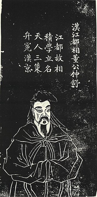 Portrait de Dong Zhongshu