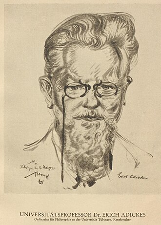 Portrait de Erich Adickes