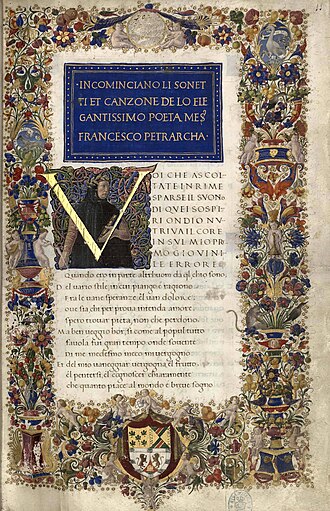 Canzoniere — page de titre