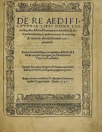L'Art d'édifier — page de titre