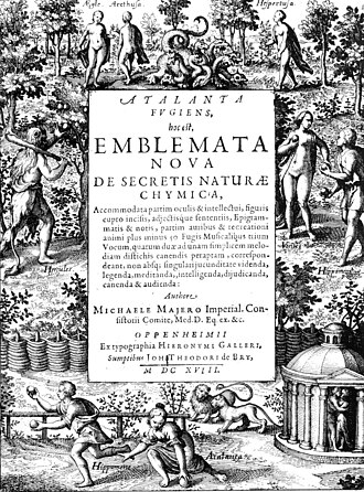 Atalanta Fugiens — page de titre
